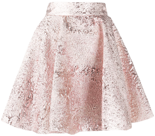 Shop pink & silver Dolce & Gabbana crushed velvet skater skirt with Express Delivery - Farfetch