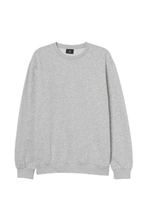 Relaxed Fit Sweatshirt - Light gray melange - Men | H&M US