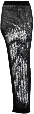 Spider Ziggy crochet mohair-blend skirt in black - Rick Owens | Mytheresa
