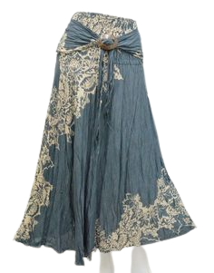 blue white embroidered boho maxi dress