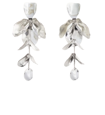Leaves pendant earrings - Women | Mango USA