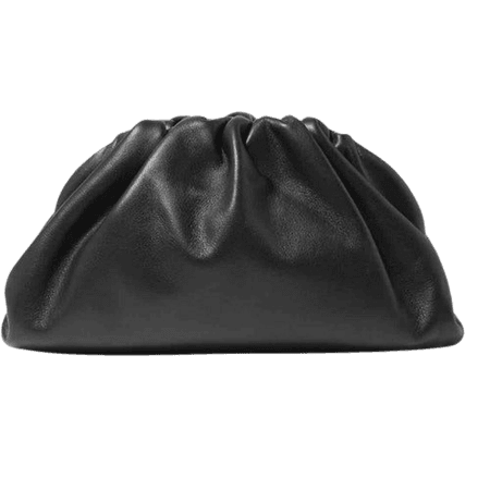 Pouch leather clutch bag Bottega Veneta Black in Leather - 8187099