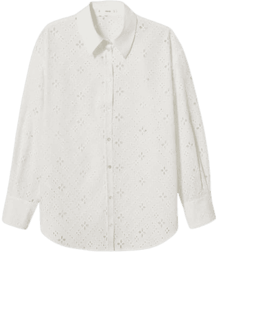 Swiss embroidery shirt - Women | Mango USA
