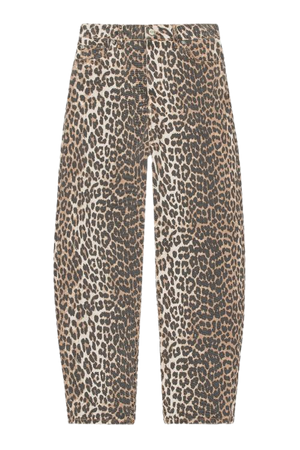 ganni leopard pants