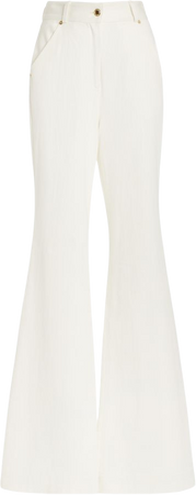 High-Rise Cotton Wide-Leg Pants By Sergio Hudson | Moda Operandi
