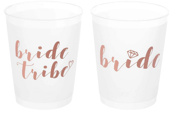 Xo, Fetti Rose Gold Bachelorette Party Bride Tribe + Bridal Shower Cups w/ 2special Bride Cup - 16 Count, 16 oz. | Engagement | Google Shopping