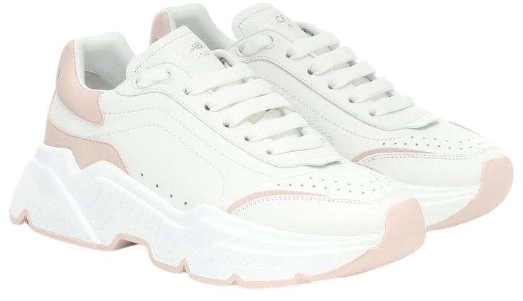 white pink shoes