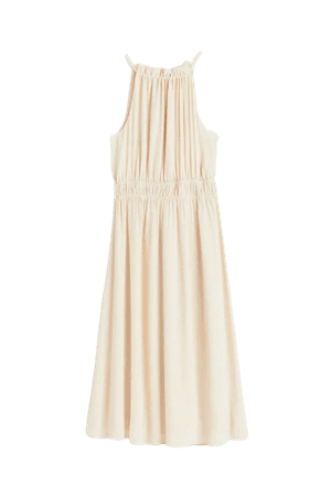 Sleeveless Dress - Light beige - Ladies | H&M US