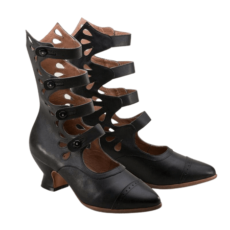 Colette Button Boots (Black)(1890-1920) – American Duchess