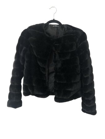 Black fluffy Jacket