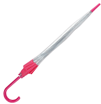 Clear Umbrella With Pink Trim: Trenton Gifts