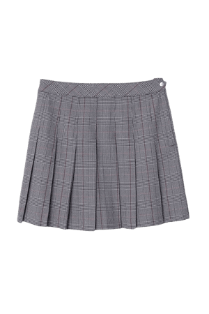 Pleated Skirt - Gray/plaid - Ladies | H&M US