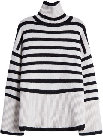 Striped Turtleneck Sweater | OAK + FORT