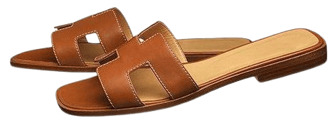 Tan Women's Slide Sandals Open Toe Vintage Summer Flat Slides Shoes