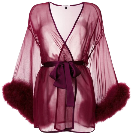 burgundy gown