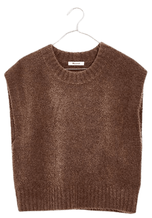 Bouclé Sweater Vest