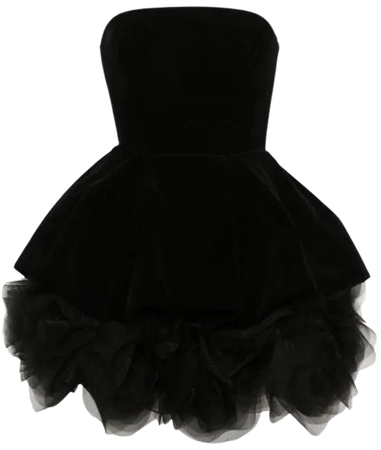 Ana Radu Strapless Velvet Mini Dress - Farfetch