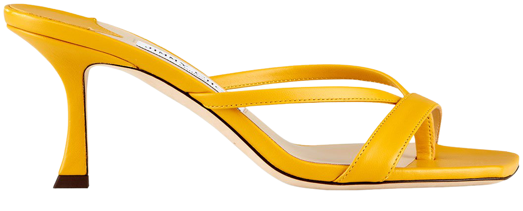Jimmy Choo Maelie Leather Thong Slide Sandals