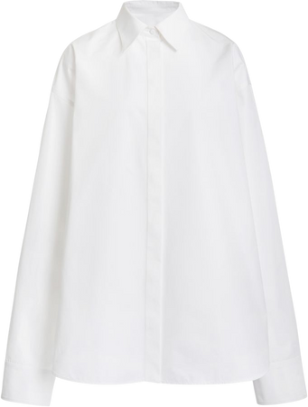 Oversized Cotton Button-Down Shirt By Valentino Garavani | Moda Operandi
