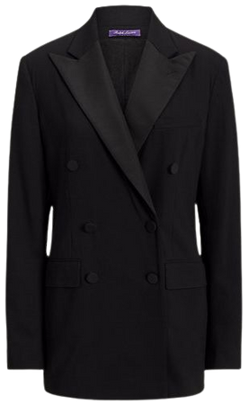 Shelden Wool Crepe Tuxedo Jacket