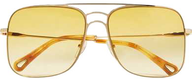 Chloé | Aviator-style gold-tone sunglasses | NET-A-PORTER.COM
