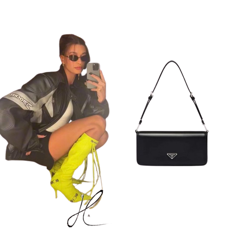 Hailey Bieber Closet | Prada Femme Shoulder Bag ($3,300)