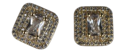 Gold Stud Earrings By RYB