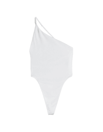 Ribbed bodysuit with strappy back - Tees and tops - Woman | Bershka