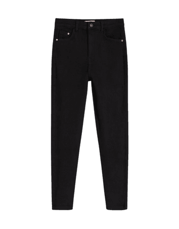 Twill skinny pants - Pants - Woman | Bershka