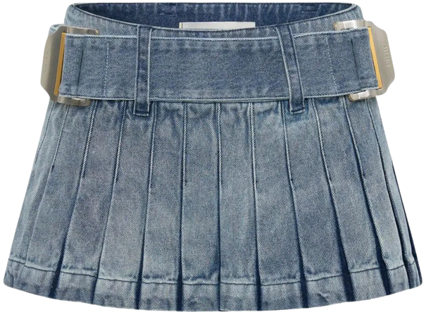 Dion Lee Darted Denim Miniskirt - Farfetch
