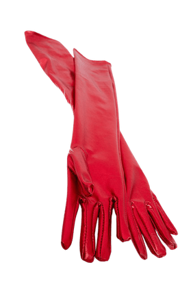 Red Leather Look Gloves | Accessories | PrettyLittleThing CA