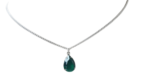 Swarovski Emerald Crystal Necklace Emerald Green Crystal | Etsy