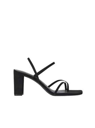 Block-heeled Sandals - Black