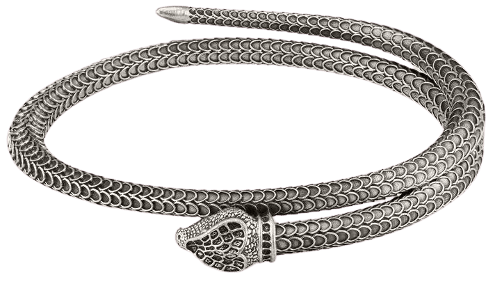 Silver Sterling Silver Gucci Garden silver snake bracelet | GUCCI® US