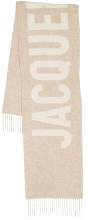 Jacquemus logo-jacquard Wool Scarf - Farfetch