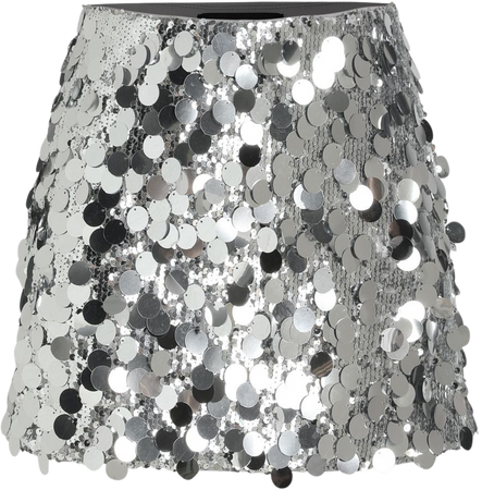 Sequin Middle Waist Mini Skirt - Cider