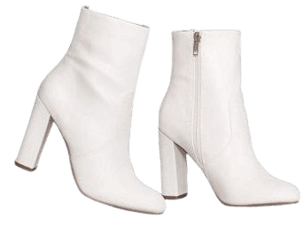 white 70s boots
