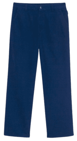dark blue washed cotton Mary pants