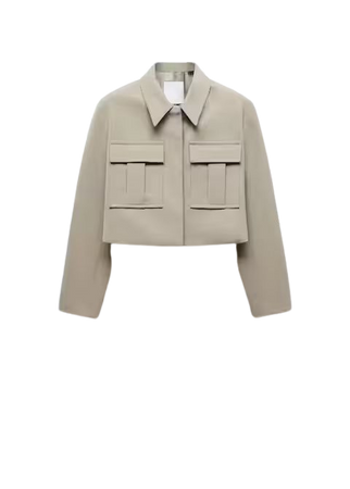 Cropped jacket with pockets - Women | Mango USA