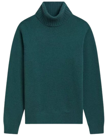 green cashmere Senga sweater | agnès b.