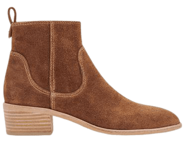 ABLE BOOTIES IN DK BROWN SUEDE – Dolce Vita