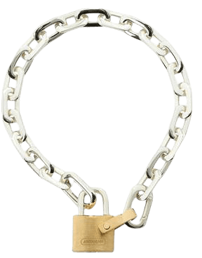 Ambush Small Padlock Chain Bracelet 'Silver/Gold' - Ambush - BMOA002F20MET0017276 SILV | GOAT