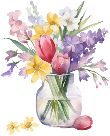 wild flowers in jar transparent background - Google Search