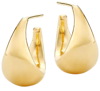 Shop Jennifer Zeuner Jewelry Shira 18K Gold-Plated Hoop Earrings | Saks Fifth Avenue