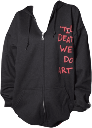 *clipped by @luci-her* nessa barrett "til' death" zip hoodie