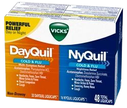 Vicks DayQuil & NyQuil Severe Cold & Flu Relief Liquicaps - Acetaminophen - 24ct : Target