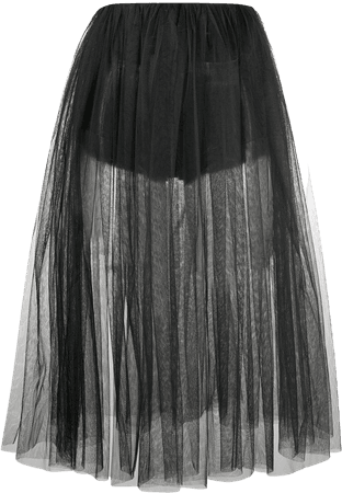 Shop black Alchemy mid-length tulle skirt with Express Delivery - Farfetch