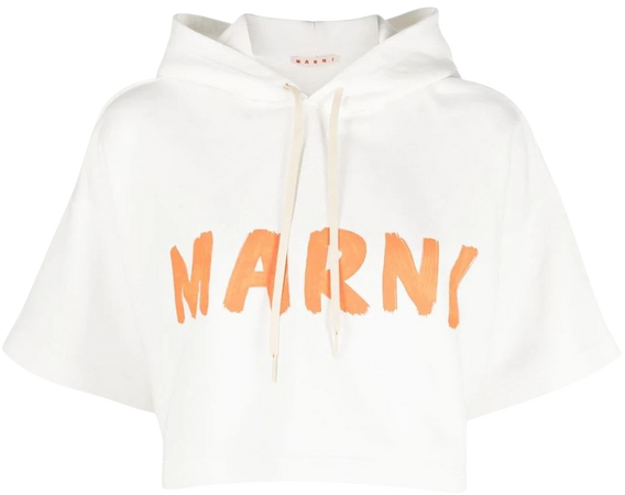 Marni logo-print short-sleeve Hoodie - Farfetch