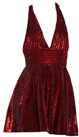 saint Laurent fall 2014 red sequin dress