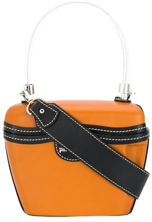 palm angles structured bag orange